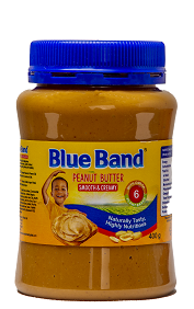 BLUE BLAND PEANUT BUTTTER