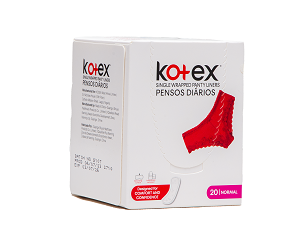 KOTEX SINGLE WRAPPED PANTY LINERS