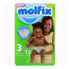 MOLFIX DIAPERS 3 (6.1KG-9KG)