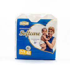 SOFTCARE DIAPERS SIZE M (6.1 -9KG)