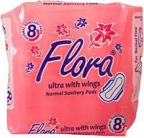 FLORA ULTRA WITH WINGS NORMAL SANITARY PADS