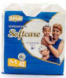 SOFTCARE DIAPERS SIZE M (6.1 -9KG)